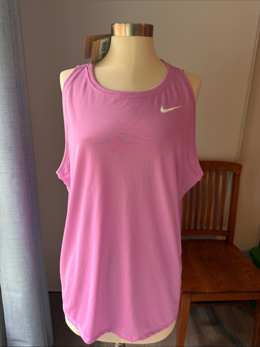Nike Pink Scoop Neck Dri Fit Athletic Tank Top XXL NWT